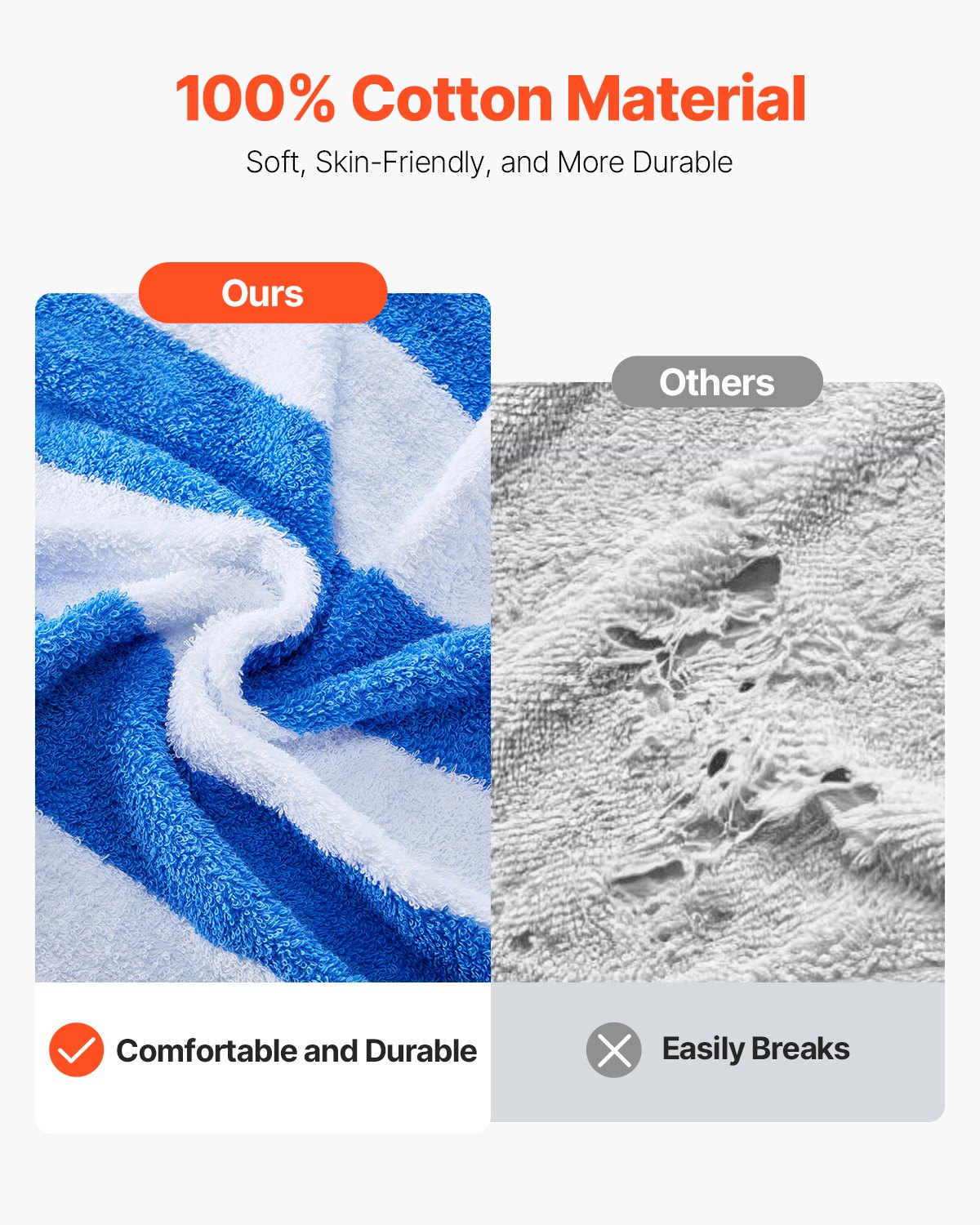 Beach Towel, 4 Pack Oversized Beach Towels, 30 x 60 in Cabana Striped Large Pool Towel, 100% Cotton Soft and Quickly Dry Thick Swimming Towels, for Vacation, Swimming, Beaches, and Bathroom
