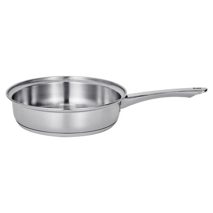 Egg Poacher Pan, 4-Cup Poached Egg Maker, Stainless Steel Poaching Pan and Frying Skillet, with 4 Nonsitck Detachable Large Cups, Lid, and Silicone Spatula, Compatible with Induction Stovetop