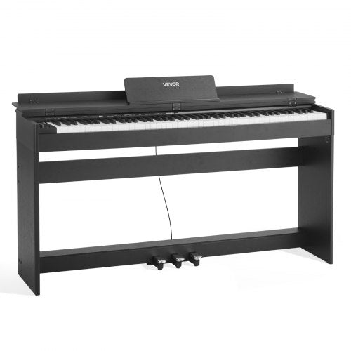 Weighted Digital Piano, 88 Keys Fully Weighted, Electric Piano Keyboard with Furniture Stand, Power Adapter, Triple Pedal, 680 Tones, Support Wireless Connection, with Headphones, for Beginners