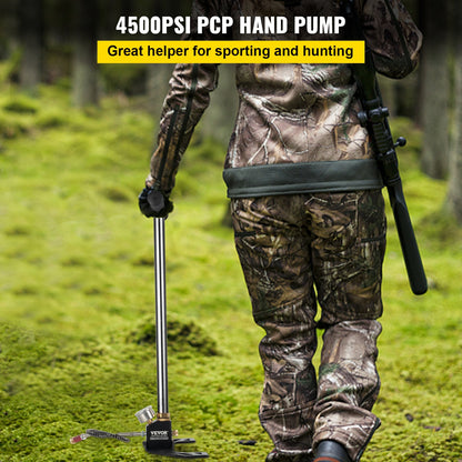 Airgun PCP Pump 4500PSI High Pressure Hand Pump 3 Stage Pump Chamber PCP Air Pump
