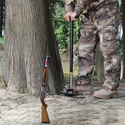 PCP Hand Pump, 3 Stage, 30Mpa 4500 PSI High Pressure PCP Air Rifile Filling Stirrup Pump with Oil-Moisture Filter Pressure Gauge, Stainless Steel for Airguns Scuba Tank Paintball Filling Tire