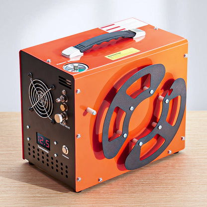 PCP Air Compressor, 4500PSI/30Mpa PCP Airgun Compressor with Built-in Converter & Fan Cooling System, Auto Stop DC12V/AC120V Portable Paintball Tank Compressor for Air Rifle, Scuba Diving Bottle