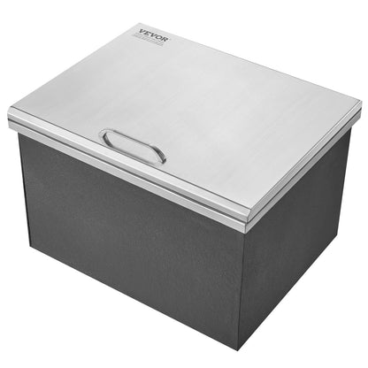 20"x16"x13" Drop in Ice Chest Ice Cooler Ice Bin Rostfritt stål med lock