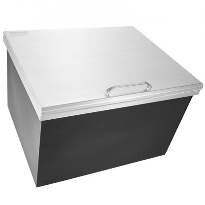 68 x 43 x 43 cm in stainless steel cooler box with lid | EU