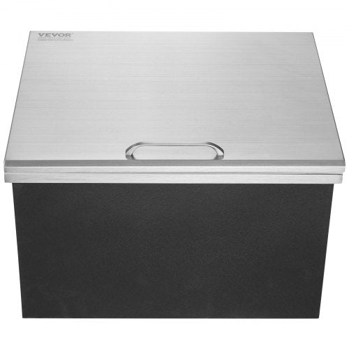 68 x 43 x 43 cm in stainless steel cooler box with lid | EU