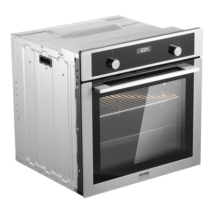Single Wall Oven 24" Electric Built-in Wall Oven 9 Functions 2.68 Cu. Ft