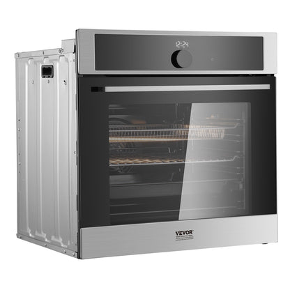 Single Wall Oven 24" Electric Built-in Wall Oven 16 Functions 2.68 Cu. Ft