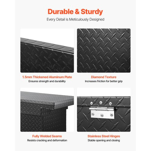 Crossover Verktygslåda 69x20x18 Tum Robust Aluminium Verktygslåda för Lastbilsflak