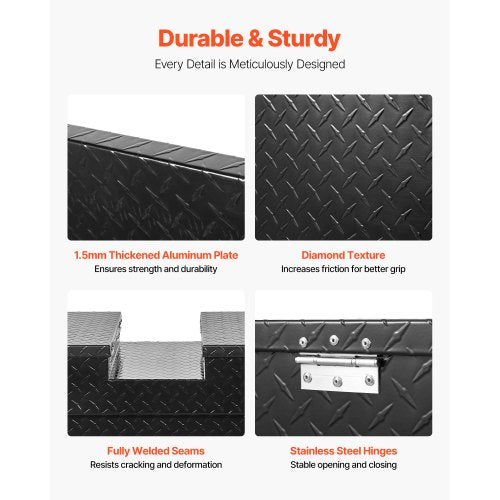 Crossover Verktygslåda 70x20x13 Tum Robust Aluminium Verktygslåda för Lastbilsflak