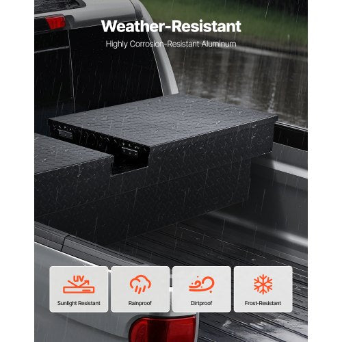 Crossover Verktygslåda 70x20x13 Tum Robust Aluminium Verktygslåda för Lastbilsflak