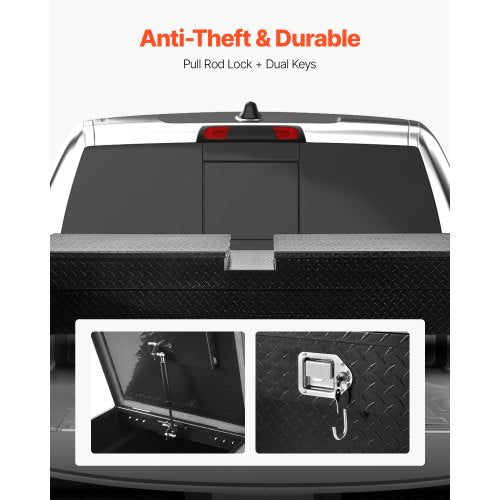 Crossover Verktygslåda 70x20x13 Tum Robust Aluminium Verktygslåda för Lastbilsflak