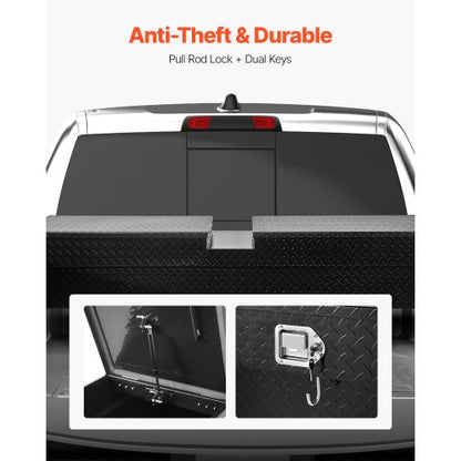 Crossover Verktygslåda 70x20x13 Tum Robust Aluminium Verktygslåda för Lastbilsflak