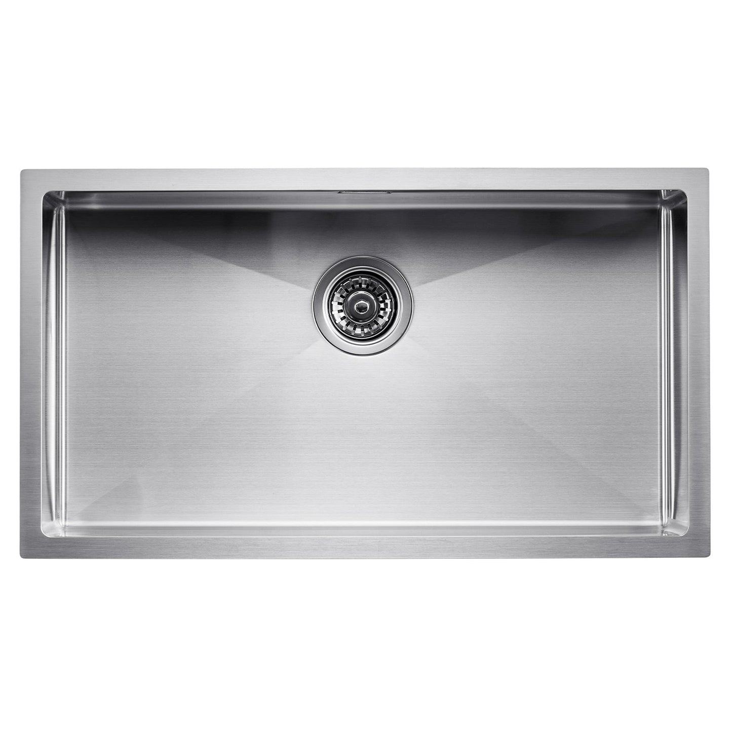 76cm Sink Undermount Single Bowl Drop-In Basin Stainless Steel Bar