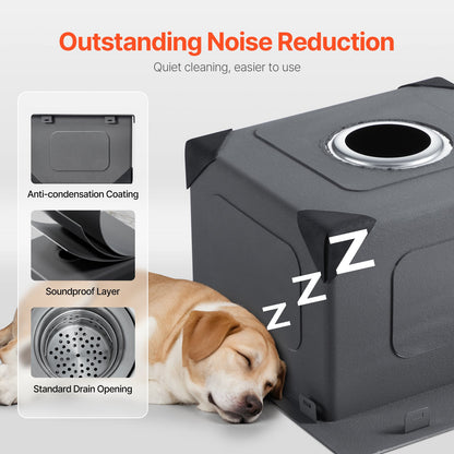 15 inch Kitchen Sink Workstation, 304 Stainless Steel Top Mount Sinks, Drop-In Single Bowl Farmhouse Basin with Accessories, Household Dishwasher Sinks for RV, Prep Kitchen, Laundry Room, Bar