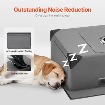 40cm Spüle Topmount Einzelbecken Einbauspüle Edelstahl Schwarz