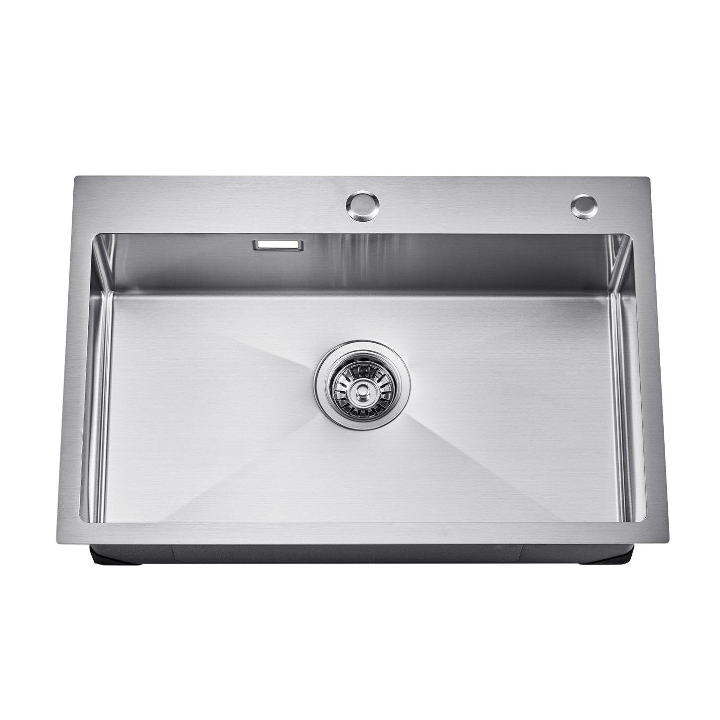 68cm Sink Top Mount Single Bowl Drop-In Basin Stainless Steel Bar