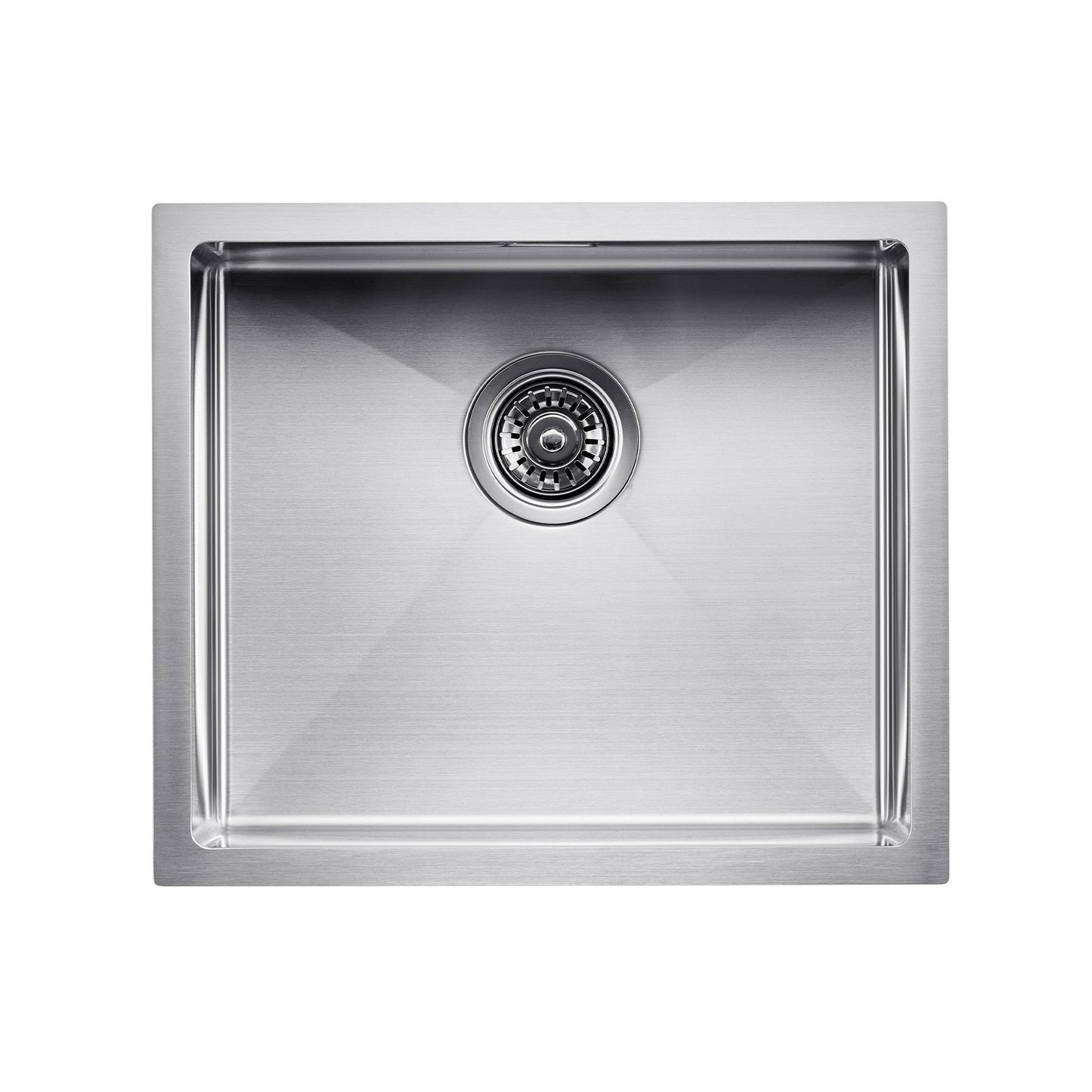 50cm Kitchen Sink Undermount Single Bowl Drop-In Basin Stainless Steel Bar