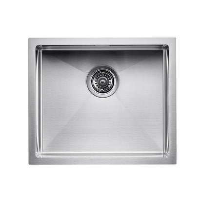 50cm Kitchen Sink Undermount Single Bowl Drop-In Basin Stainless Steel Bar