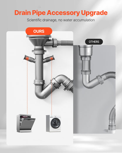 70cm Kitchen Sink Undermount Single Bowl Drop-In Basin Stainless Steel Bar