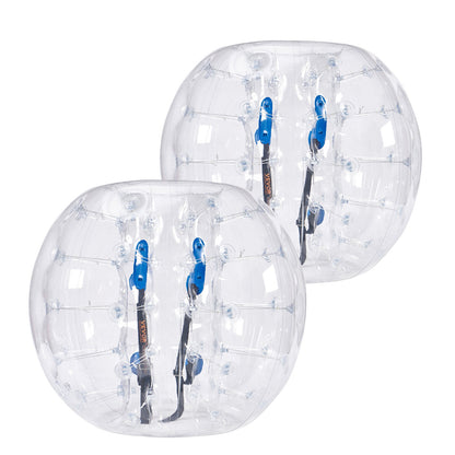 Aufblasbare Bumper Balls, 2er-Pack, 1,2 m lange Body Sumo Zorb-Bälle für Teenager, 0,8 mm dicke PVC-Bubble-Bälle für menschliche Hamster für Teamspiele im Freien, Bumper-Bopper-Spielzeug für Garten, Hof, Park