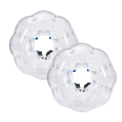 Aufblasbare Bumper Balls, 2er-Pack, 1,2 m lange Body Sumo Zorb-Bälle für Teenager, 0,8 mm dicke PVC-Bubble-Bälle für menschliche Hamster für Teamspiele im Freien, Bumper-Bopper-Spielzeug für Garten, Hof, Park