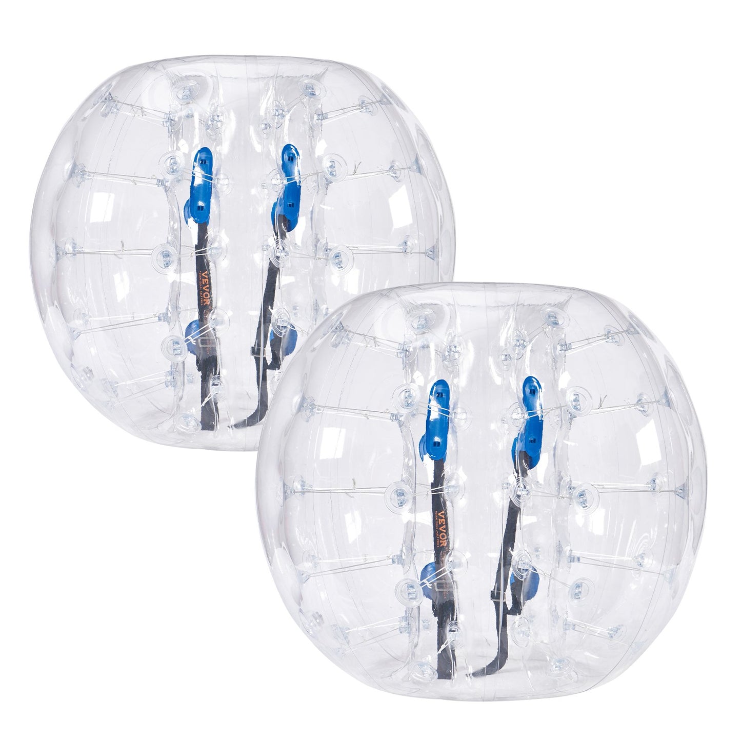 Aufblasbare Bumper Balls, 2er-Pack, 1,2 m lange Body Sumo Zorb-Bälle für Teenager, 0,8 mm dicke PVC-Bubble-Bälle für menschliche Hamster für Teamspiele im Freien, Bumper-Bopper-Spielzeug für Garten, Hof, Park