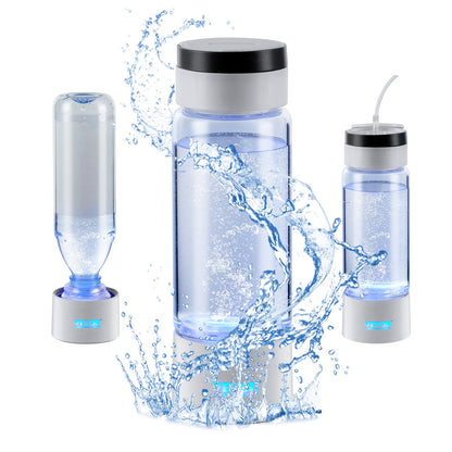 Hydrogen Water Bottle Generator, 380 ml / 13,4 oz Kapacitet Bärbar Hydrogen Water Maker, SPE Technology Hydrogen Rich Water Ionizer Machine med Nasal Inhalationsslang och självrengörande