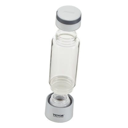 Hydrogen Water Bottle Generator, 380 ml / 13,4 oz Kapacitet Bärbar Hydrogen Water Maker, SPE Technology Hydrogen Rich Water Ionizer Machine med Nasal Inhalationsslang och självrengörande