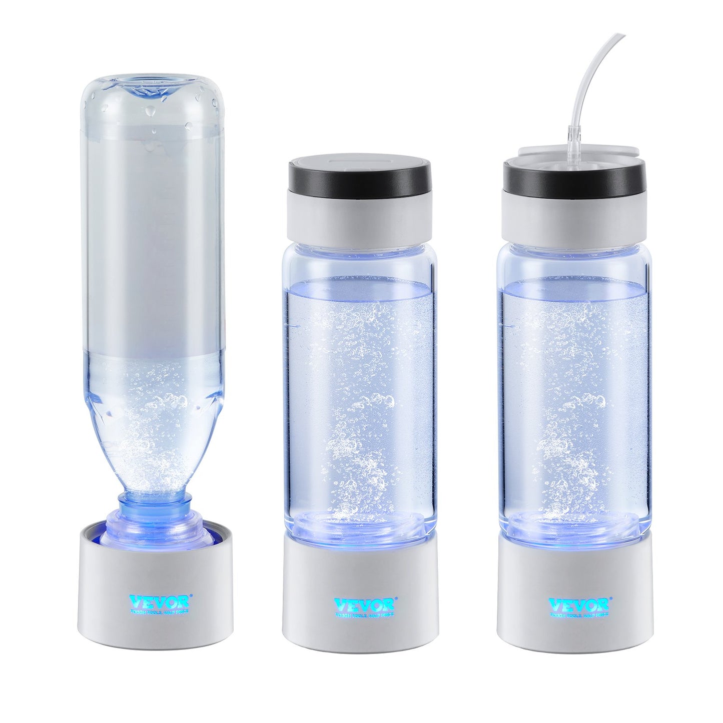 Hydrogen Water Bottle Generator, 380 ml / 13,4 oz Kapacitet Bärbar Hydrogen Water Maker, SPE Technology Hydrogen Rich Water Ionizer Machine med Nasal Inhalationsslang och självrengörande