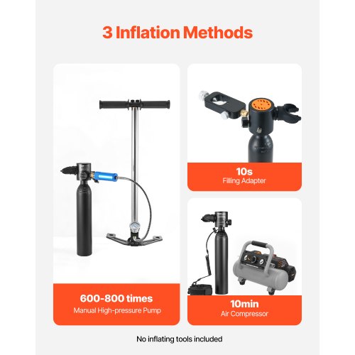 0.5L Scuba Tank 98.43 ft Diving Depth Lung Tank Kit for Exploration | EU