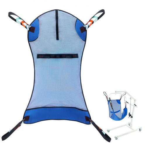 Universal Full Body Patient Lift Sling, Patient Lift Medical Sling for Easy Transfer and Bathing, Polyester Patient Aid Transfer Sling for Elderly Bariatric Disabled Bedridden, 400LBS Capacity
