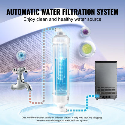 Kommersiell ismaskin Fristående skåpmaskin 70lbs/24H 36 isbitar