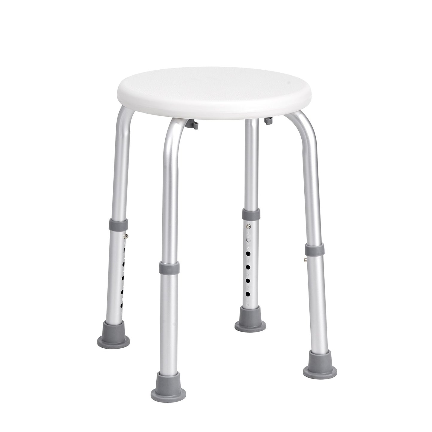 Shower Chair for Indoor Shower, Adjustable Height Shower Stool, Non-Slip Bench Bathtub Seat Stool for Elderly Disabled Adults Handicap, 136.1 kg Capacity