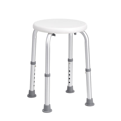 Shower Chair for Indoor Shower, Adjustable Height Shower Stool, Non-Slip Bench Bathtub Seat Stool for Elderly Disabled Adults Handicap, 136.1 kg Capacity