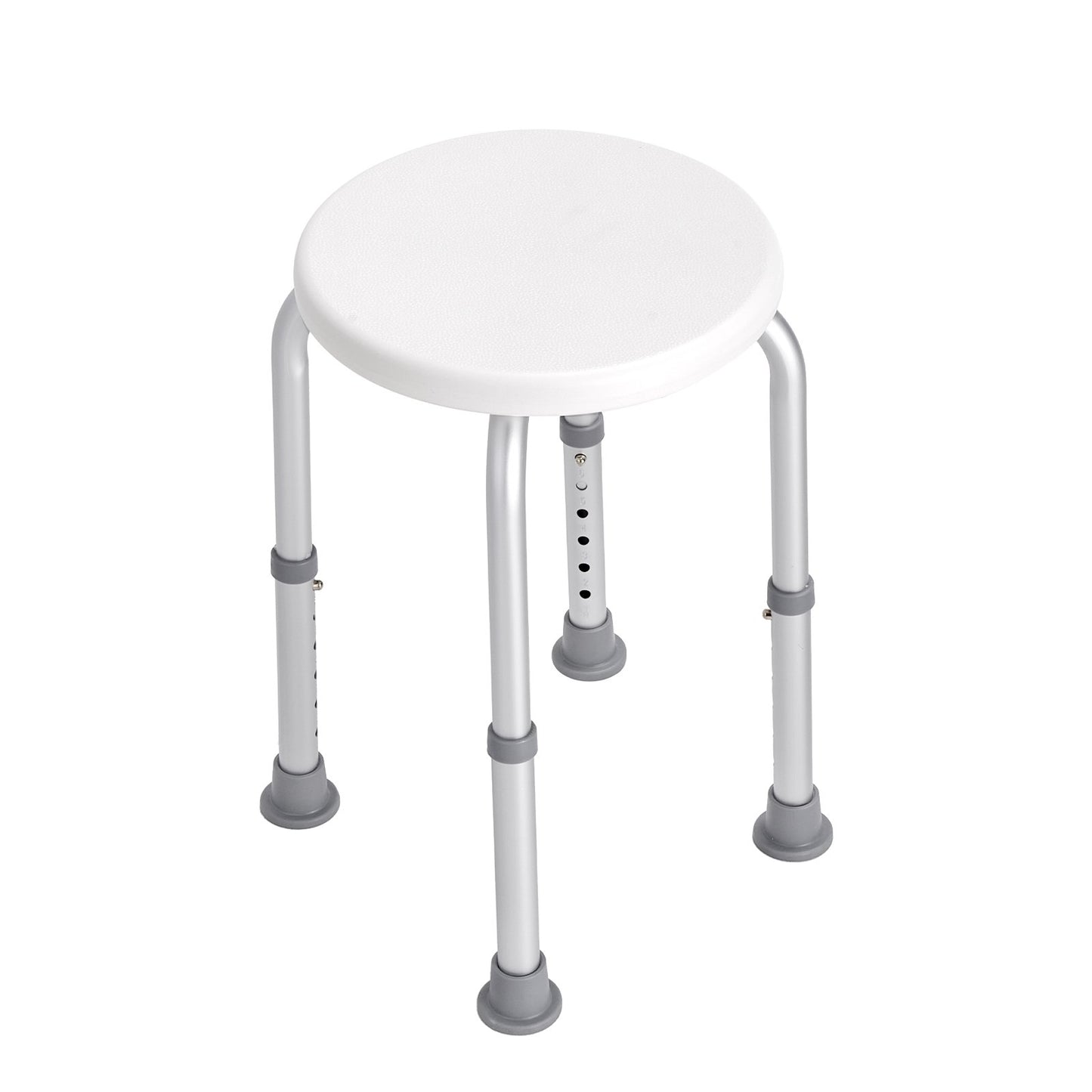 Shower Chair for Indoor Shower, Adjustable Height Shower Stool, Non-Slip Bench Bathtub Seat Stool for Elderly Disabled Adults Handicap, 136.1 kg Capacity