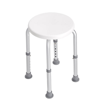 Shower Chair for Indoor Shower, Adjustable Height Shower Stool, Non-Slip Bench Bathtub Seat Stool for Elderly Disabled Adults Handicap, 136.1 kg Capacity