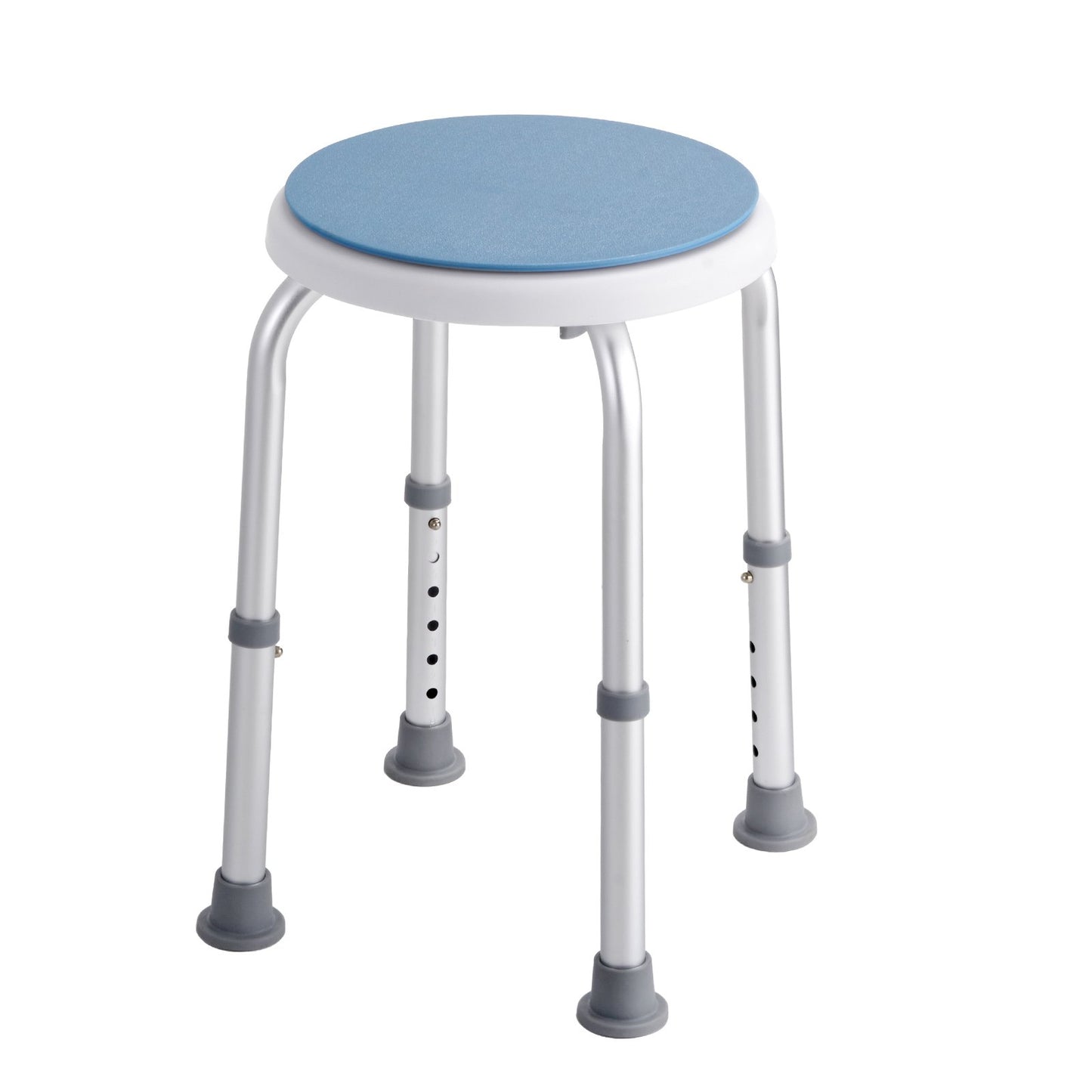 Shower chair 360 degrees rotating, adjustable height Shower stool seat, bath chair for indoor shower or bathtub, non-slip bench Bathtub seat Stool for elderly disabled Handicap, 136.1 kg Capacity