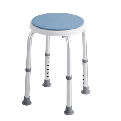 Shower chair 360 degrees rotating, adjustable height Shower stool seat, bath chair for indoor shower or bathtub, non-slip bench Bathtub seat Stool for elderly disabled Handicap, 136.1 kg Capacity