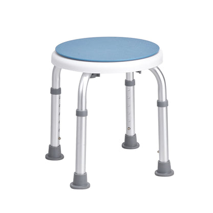 Shower chair 360 degrees rotating, adjustable height Shower stool seat, bath chair for indoor shower or bathtub, non-slip bench Bathtub seat Stool for elderly disabled Handicap, 136.1 kg Capacity