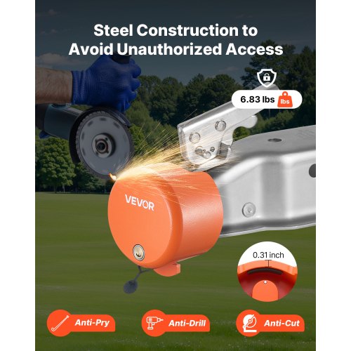 Anhängerschloss passt für 1-7/8 &amp; 2 &amp; 2-5/16 Zoll gerade Hochleistungs-Kugelkopfkupplungen | EU