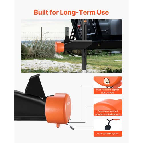 Anhängerschloss passt für 1-7/8 &amp; 2 &amp; 2-5/16 Zoll gerade Hochleistungs-Kugelkopfkupplungen | EU