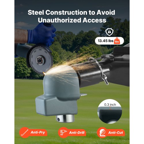 släpvagnslås passar 2-5/16 tum gjutna/bulldog släpvagnskopplingar dragkroklås |  EU