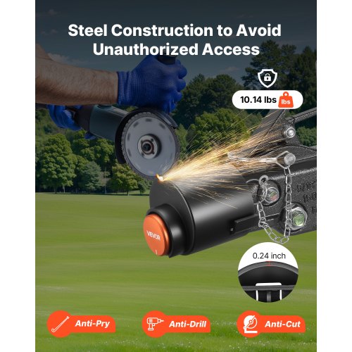 Anhängerkupplungsschloss passt für 2-5/16-Zoll-Kupplungen, Hochleistungs-Anhängerschloss | EU