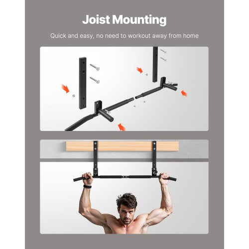 Joist Mount Pull Up Bar Ceiling Mounted Chin Up Bar Heavy Duty Home Gym