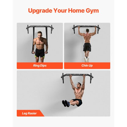 Pull Up Bar Multi Grip Väggmonterad Chin Up Bars Robust Hemmagym
