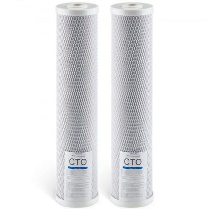 Wasserfilterkartusche für das ganze Haus, 4,5 x 20 Zoll, CTO Carbon, 2er-Pack
