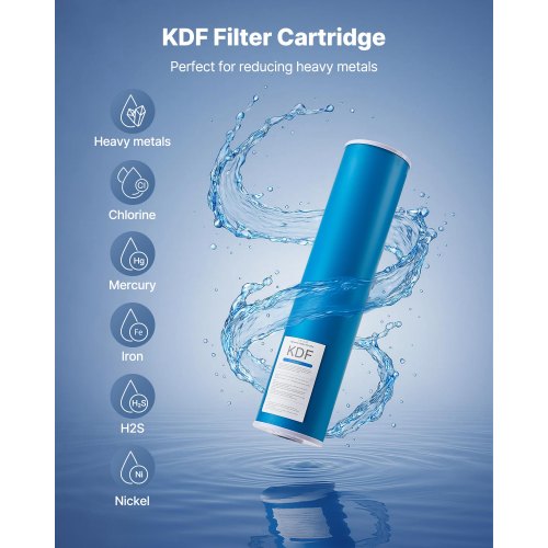 Wasserfilterkartusche für das ganze Haus, 4,5 x 20 Zoll, KDF Home Filter
