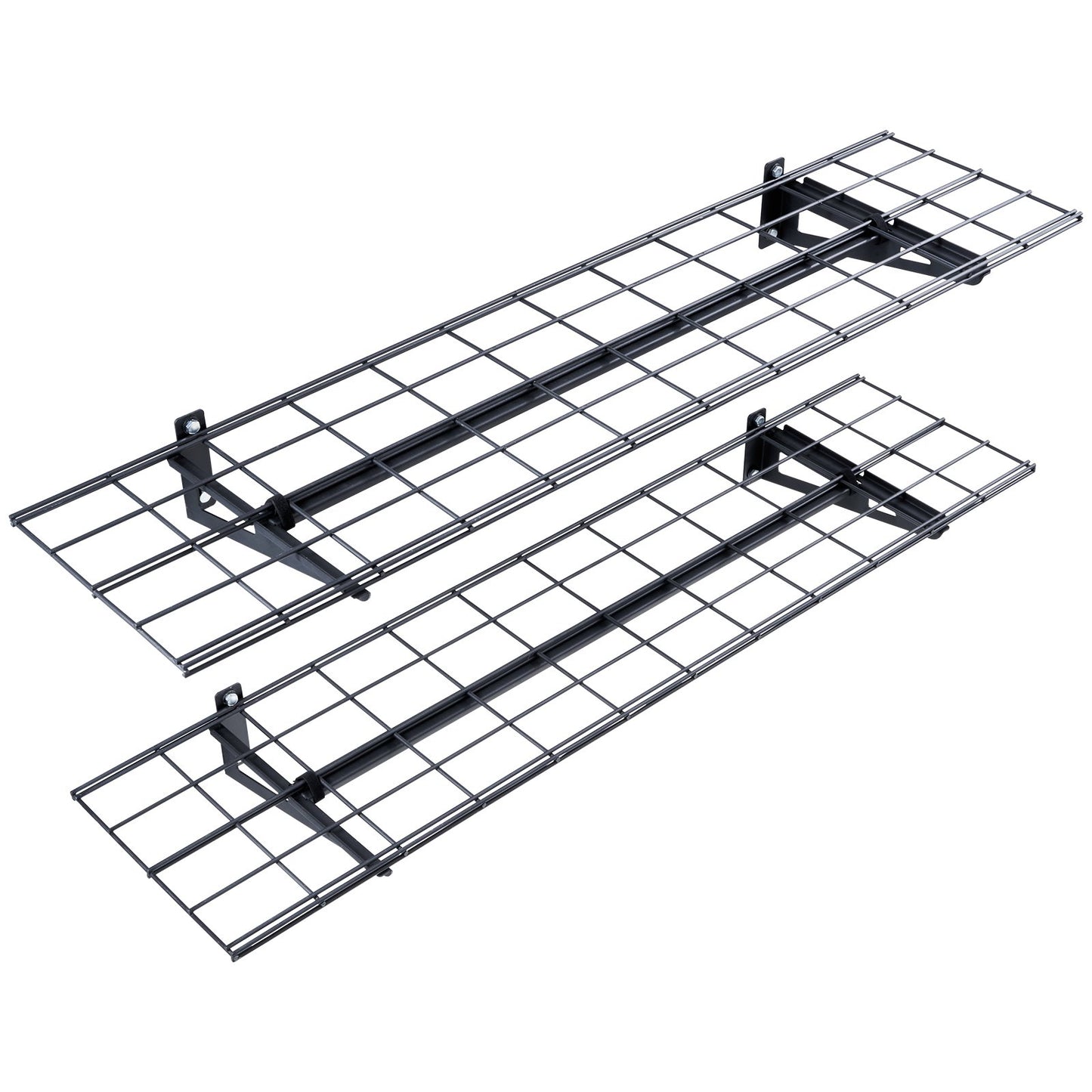 Garage Storage Shelves, 2-Pack, 4 x 1 ft Heavy Duty Garage Shelves Wall Mounted, 400 lbs Load Capacity (Total) Garage Storage Rack Floating Shelves, Suitable for Shop, Shed, Garage Storage