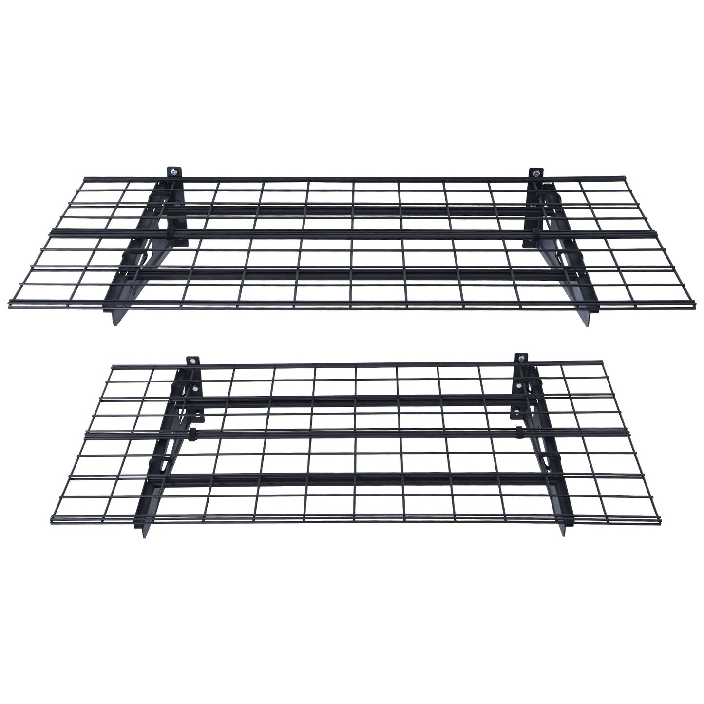 Garage Storage Shelves, 2-Pack, 4 x 2 ft. Heavy Duty Garage Shelves Wall Mounted, 500 lbs Load Capacity (Total) Garage Storage Rack Floating Shelves, Suitable for Shop, Shed, Garage Storage