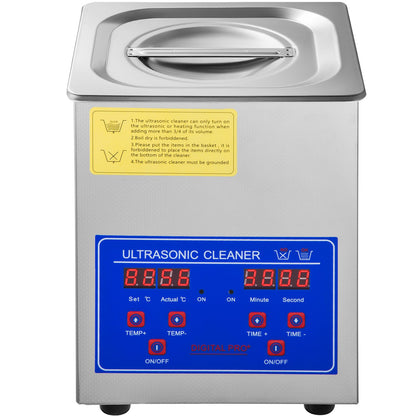 Ultrasonic Cleaner 1.3L Ultrasonic Cleaner Device with Heater Timer 60W